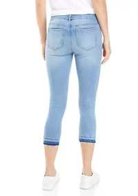 Petite 5 Pocket Cropped Denim Jeans