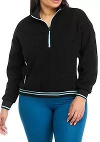 Plus Quarter Zip Pullover