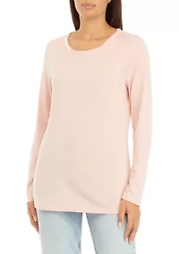 Women's Velvet Trim Top