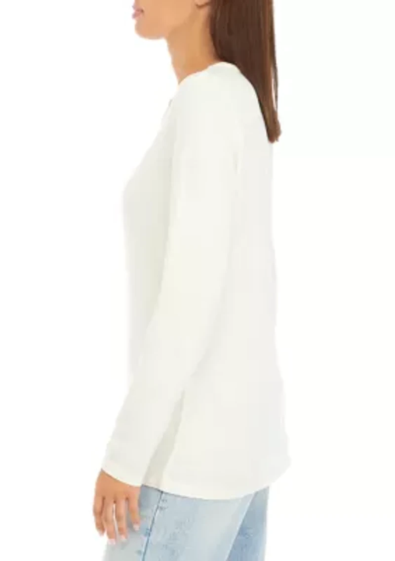 Women's Velvet Trim Top