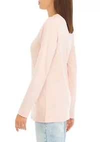 Women's Velvet Trim Top