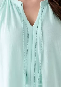 Women's Split Neck T-Shirt