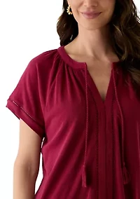 Women's Split Neck T-Shirt