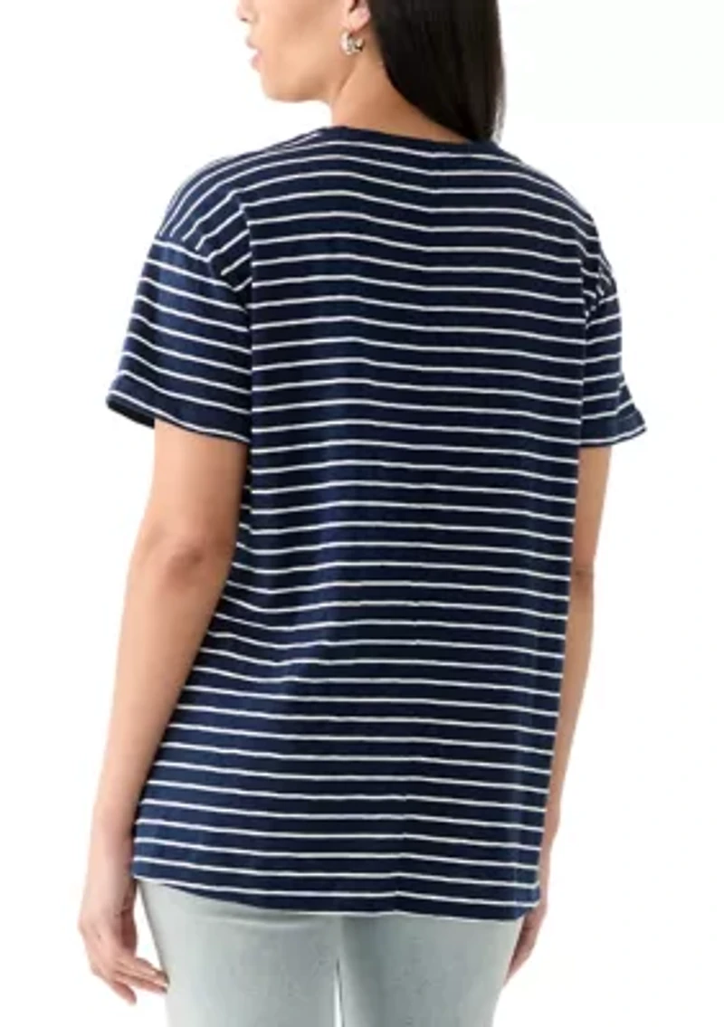 Women's Yarn Dyed Boyfriend T-Shirt