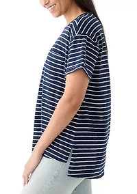 Women's Yarn Dyed Boyfriend T-Shirt