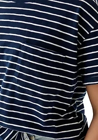 Women's Yarn Dyed Boyfriend T-Shirt