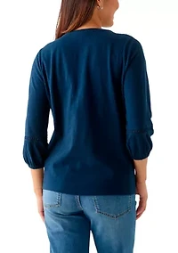 Women's Henley Top