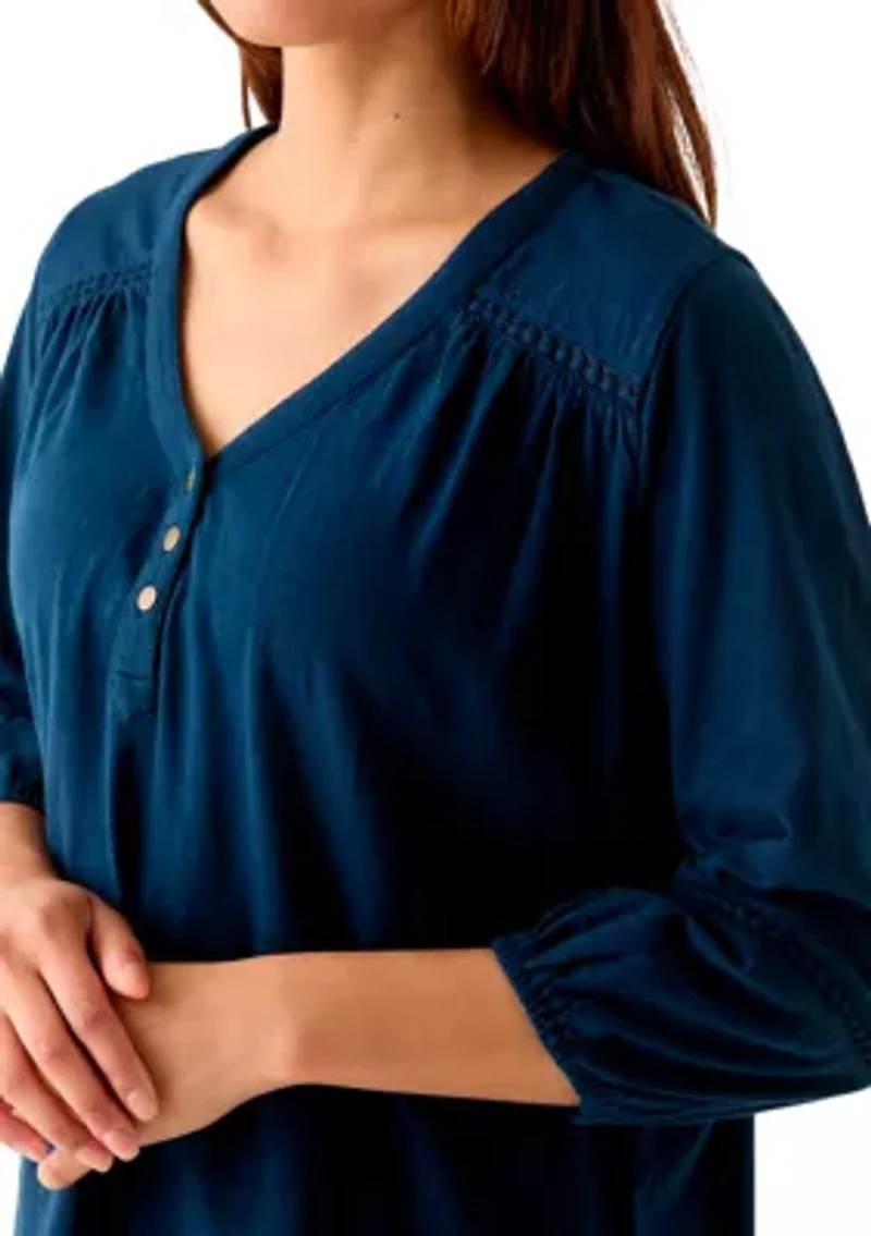 Women's Henley Top