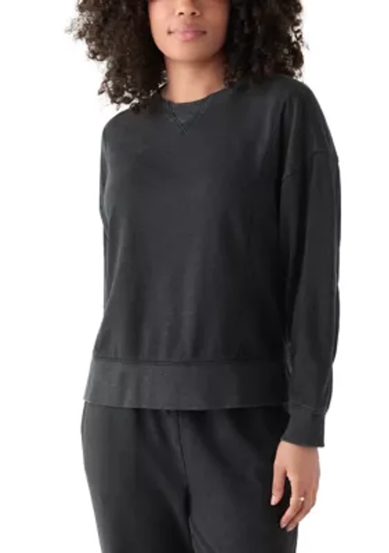 Women's Long Sleeve Seamed Sweatshirt