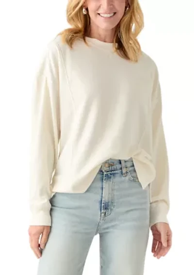 Women's Long Sleeve Seamed Sweatshirt