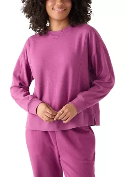 Women's Long Sleeve Seamed Sweatshirt