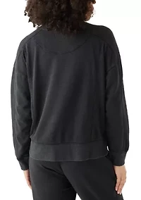 Women's Long Sleeve Seamed Sweatshirt