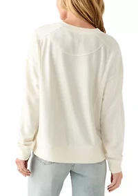 Women's Long Sleeve Seamed Sweatshirt