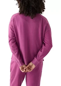 Women's Long Sleeve Seamed Sweatshirt
