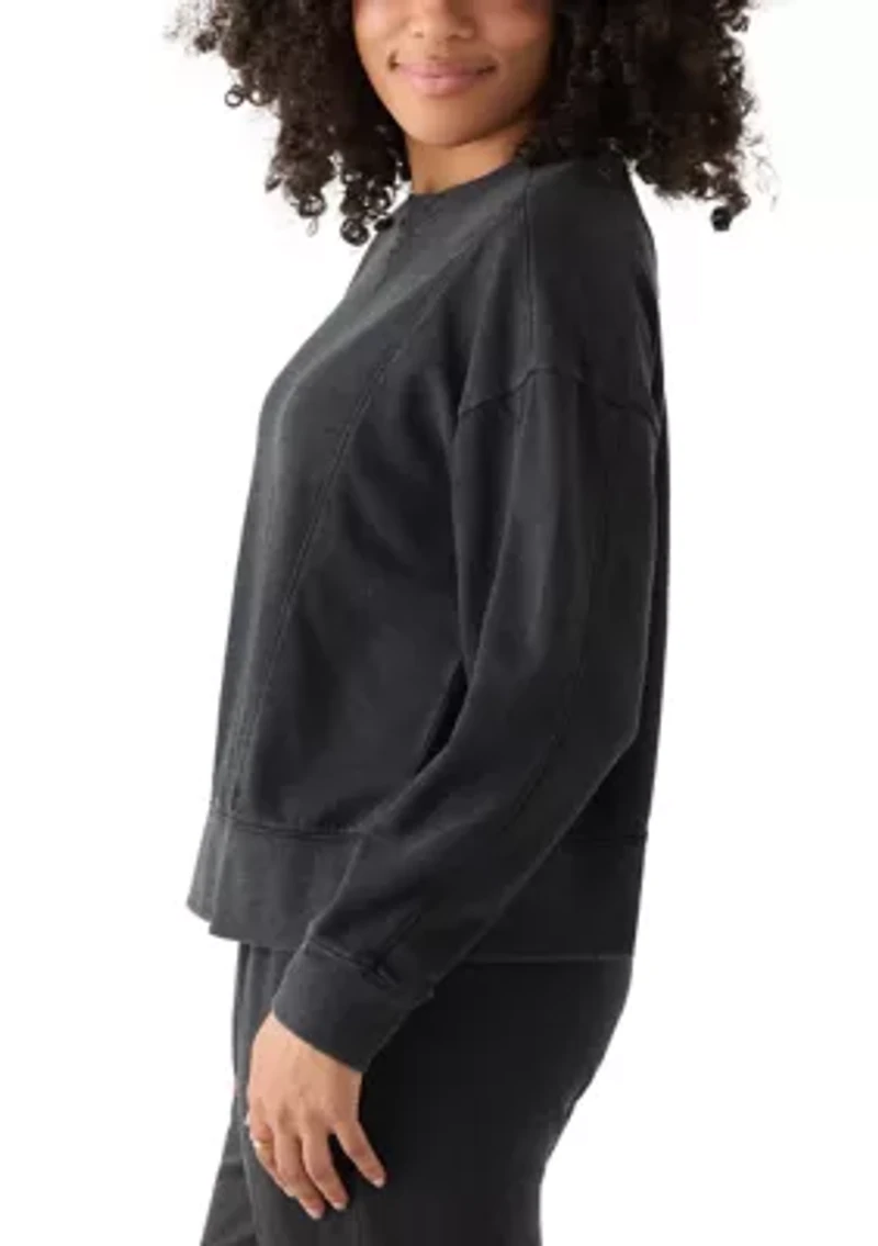 Women's Long Sleeve Seamed Sweatshirt