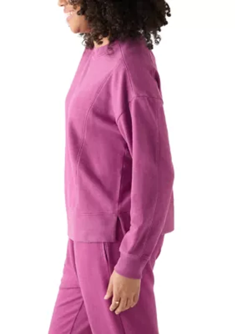 Women's Long Sleeve Seamed Sweatshirt