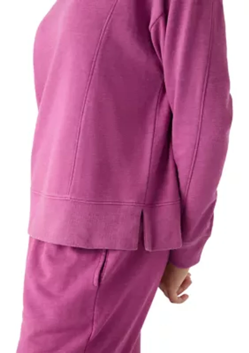 Women's Long Sleeve Seamed Sweatshirt