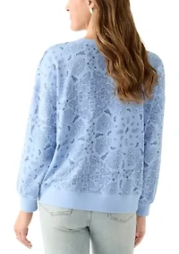 Women's Printed Boxy Sweatshirt