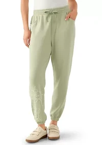 Women's Embroidered Detail Joggers