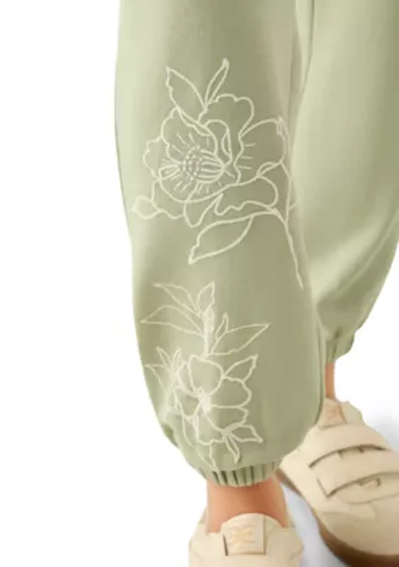 Women's Embroidered Detail Joggers