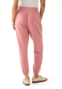 Women's Embroidered Detail Joggers with Space Dye