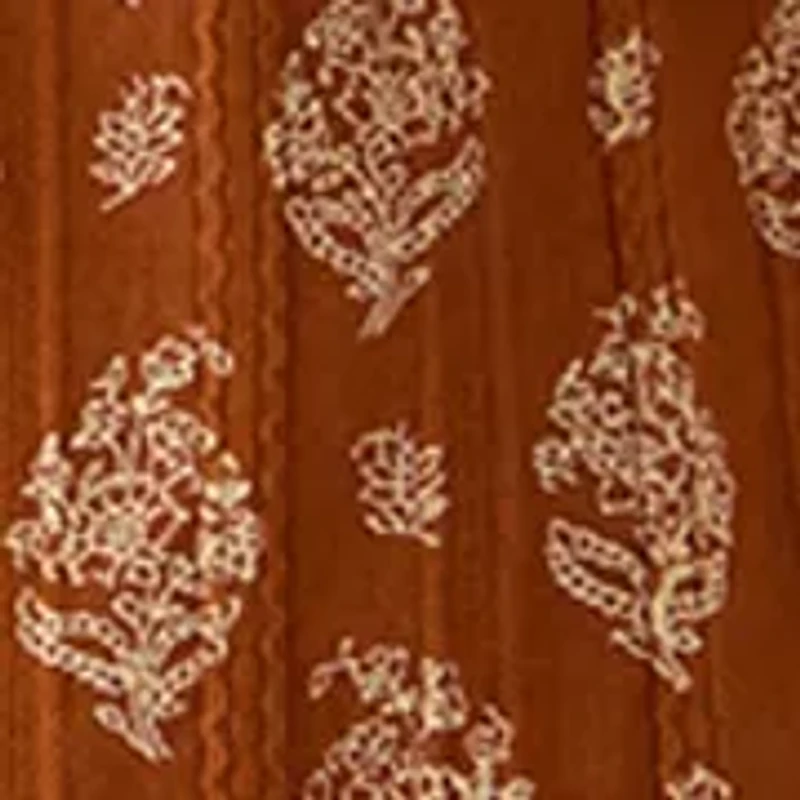 Women's Long Sleeve Printed Woven Shirt