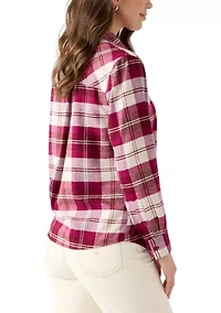 Women's Long Sleeve Soft Button Down Top