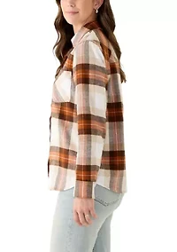 Women's Long Sleeve Soft Button Down Top
