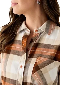 Women's Long Sleeve Soft Button Down Top