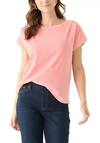 Women's Dolphin Sleeve Solid Top