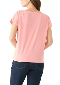 Women's Dolphin Sleeve Solid Top