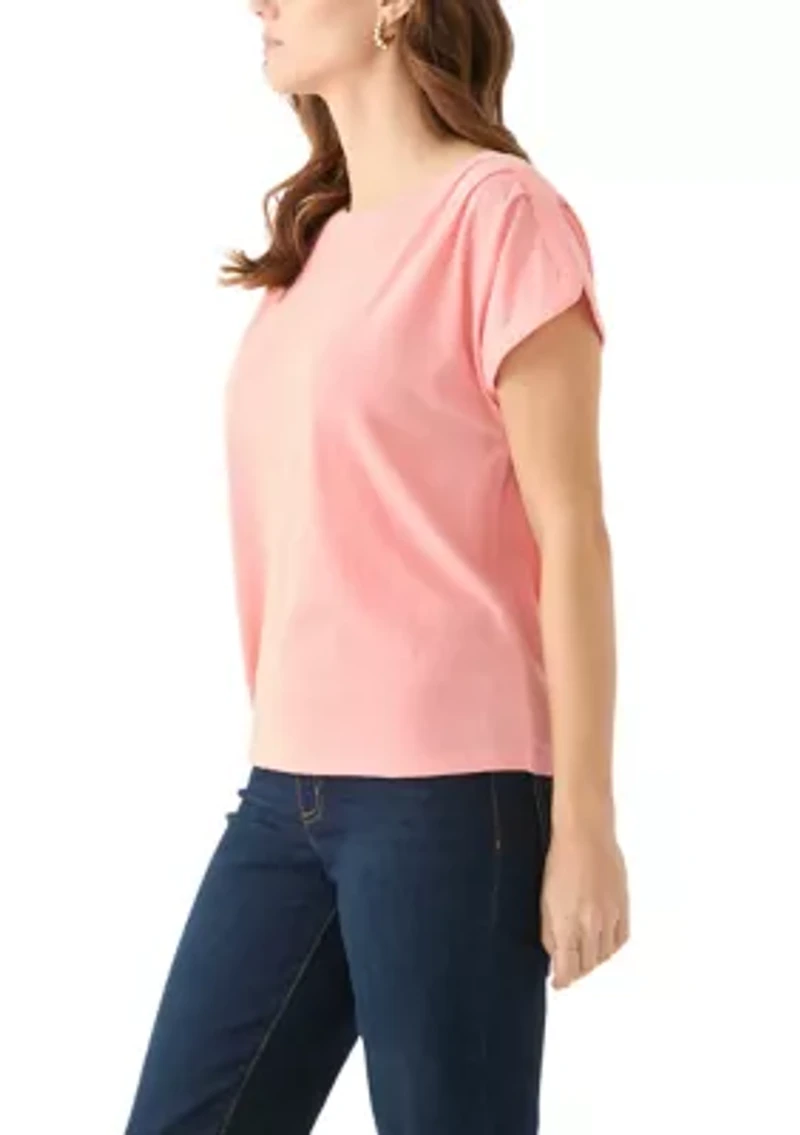 Women's Dolphin Sleeve Solid Top