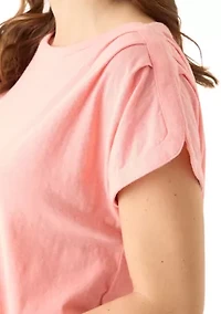 Women's Dolphin Sleeve Solid Top