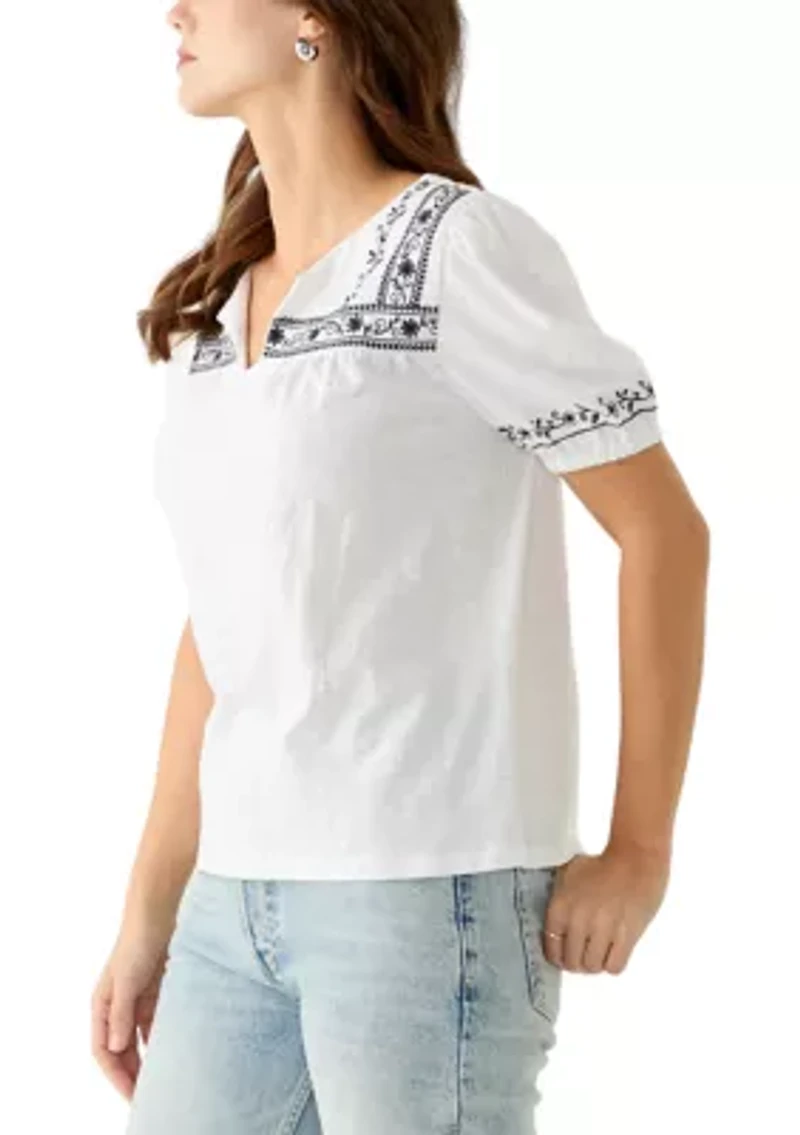 Women's Embroidered Top