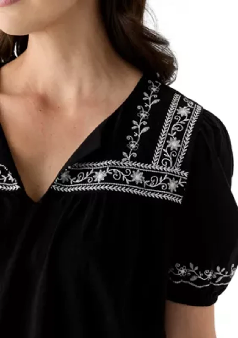 Women's Embroidered Top