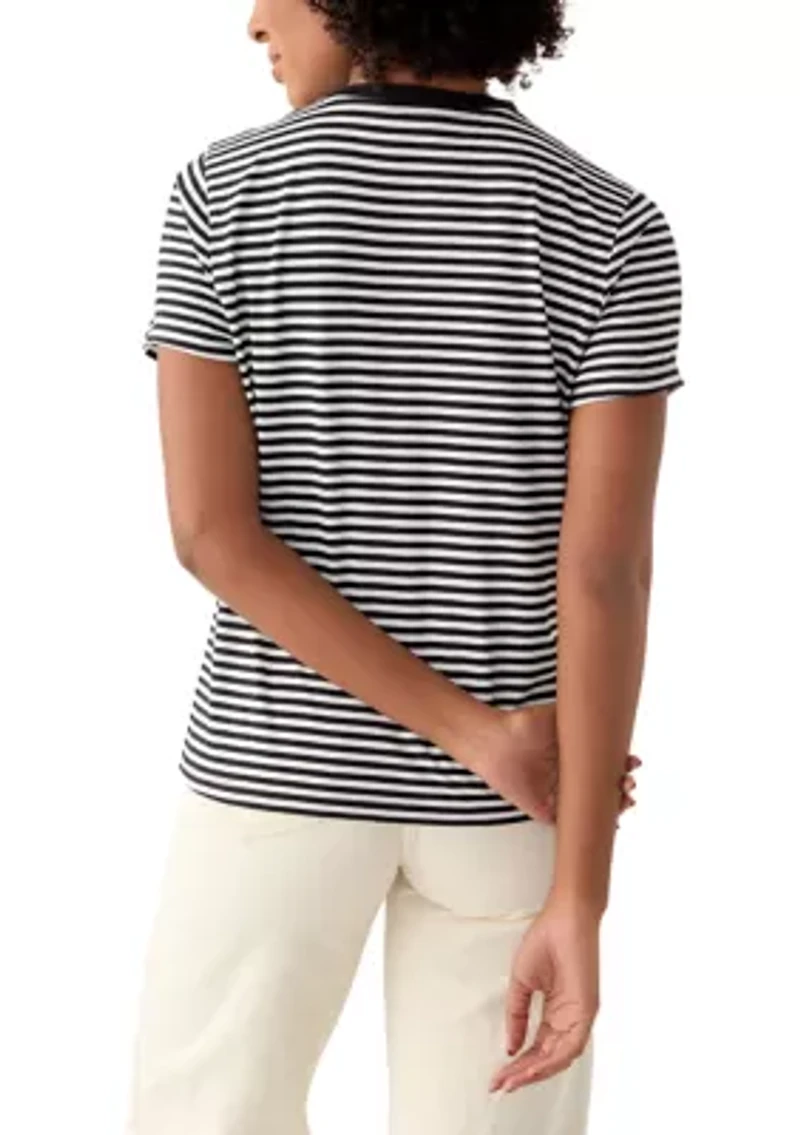 Women's Short Sleeve Crew Neck Printed T-Shirt