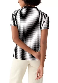 Women's Short Sleeve Crew Neck Printed T-Shirt