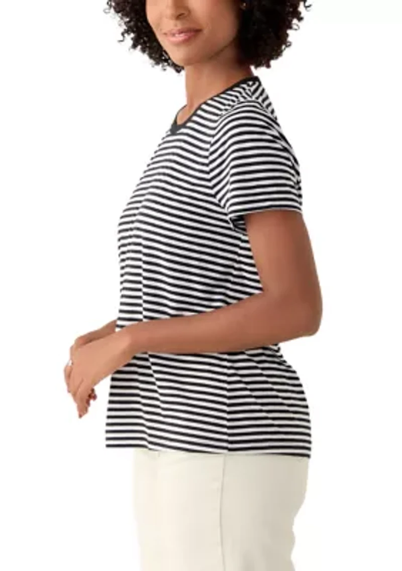 Women's Short Sleeve Crew Neck Printed T-Shirt