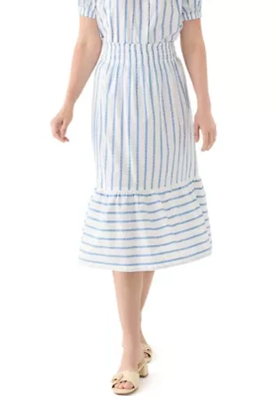 Women's Smocked Waist Midi Skirt