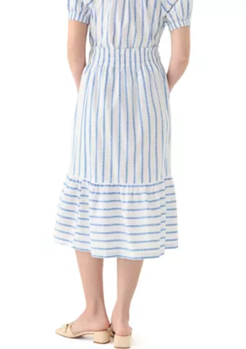 Women's Smocked Waist Midi Skirt