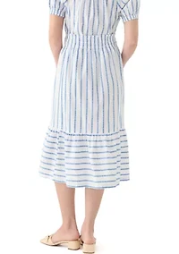 Women's Smocked Waist Midi Skirt