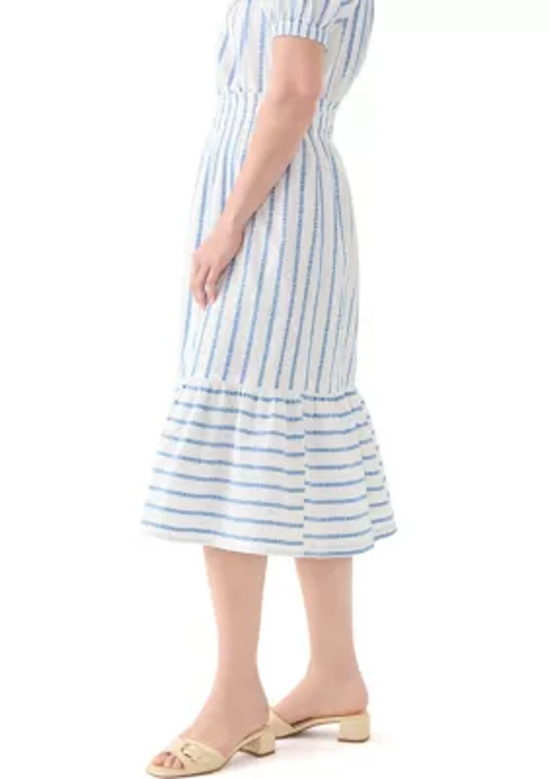 Women's Smocked Waist Midi Skirt