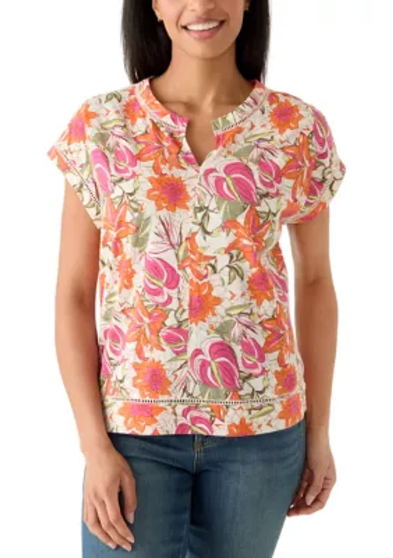 Women's Split Neck Blouse