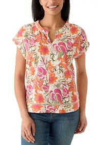 Women's Split Neck Blouse