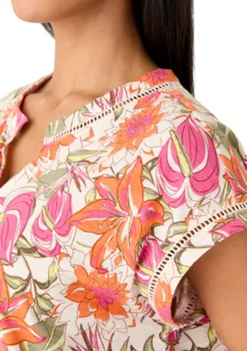 Women's Split Neck Blouse