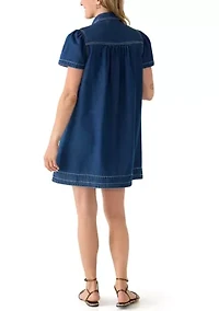 Women's Embellished Denim Dress