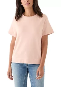 Women's Short Sleeve Crew Neck Sweatshirt