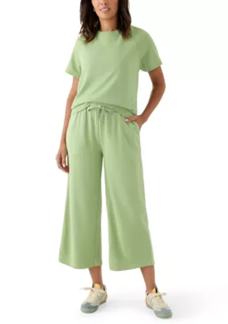 Women's Short Sleeve Crew Neck Sweatshirt