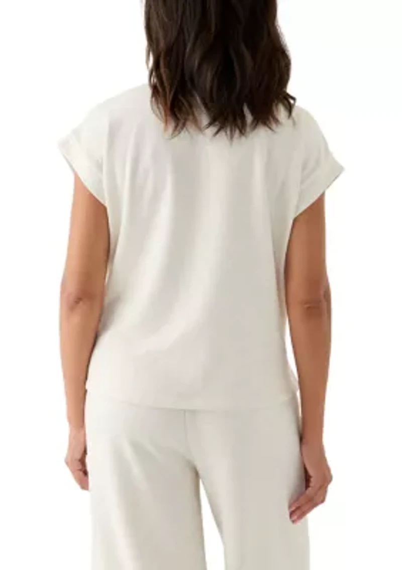 Women's Heathered Short Sleeve Muscle Tee