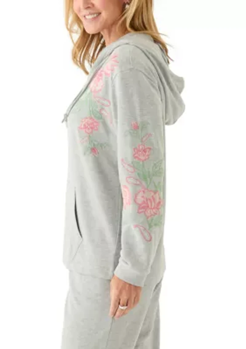 Women's Long Sleeve Embellished Sweatshirt Hoodie